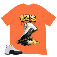12's Dripping Shirt - Match Air Jordan 12 'Taxi'