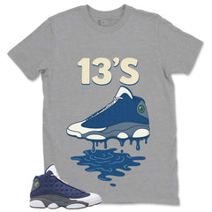 13's Dripping Shirt - Match Air Jordan 13 Flint 2020