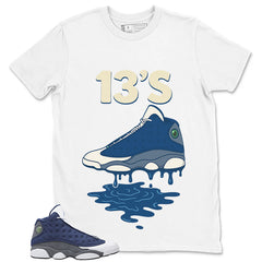 13's Dripping Shirt - Match Air Jordan 13 Flint 2020