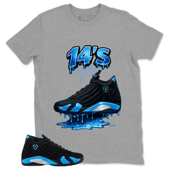 14's Dripping Shirt - Match Air Jordan 14 Black University Blue 2026