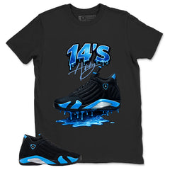 14's Dripping Shirt - Match Air Jordan 14 Black University Blue 2026