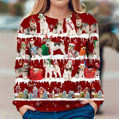 Wire Fox Terrier Ugly Christmas Sweater Merry Christmas Sweatshirt Winter Gifts For Couples - Zadago