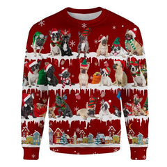 French Bulldog Christmas Sweatshirt Dog Christmas Sweater Xmas Gift For Dog Lovers - Zadago