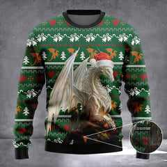 Dragon Nice Ugly Christmas Sweater 2026 Xmas Holiday Sweater Gifts For Dragon Lovers - Zadago