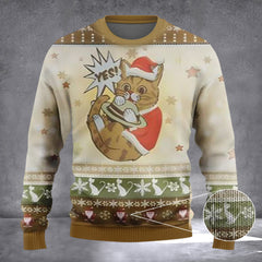 Cat Ugly Christmas Sweater Vintage Xmas Sweater Holiday Gifts For Cat Lovers - Zadago