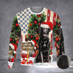 Black Labrador Retriever Ugly Christmas Sweater Dog Lovers Merry Christmas Sweater Gifts - Zadago