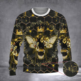 Bee Sweater Queen Bee Ugly Christmas Sweater Funny Vintage Clothing Gift Ideas For Christmas - Zadago
