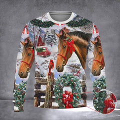Horse Ugly Christmas Sweater Hilarious Christmas Sweaters Gift Ideas For Horse Lovers - Zadago