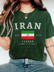 Iranian Flag Est 1979 Tehran T-Shirt National Pride Tee Best Gift For Iran Supporters - Zadago
