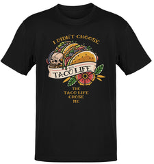 I Didn't Choose The Taco Life Old School T-shirt Gifts For Dad - Zadago