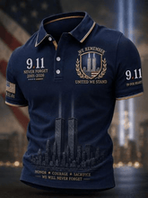25th Anniversary Polo Shirt 911 Never Forget Clothing Best Birthday Gift For Men