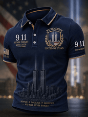 25th Anniversary Polo Shirt 911 Never Forget Clothing Birthday Gift For Men