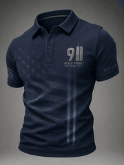 911 We Will Never Forget Polo Shirt 25th Anniversary American Clothes Best Gifts For Husband