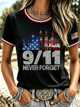25th Anniversary 911 T-Shirt Twin Towers Patriotic Shirt Her Gifts Idea