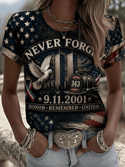 We Will Never Forget Merch 25 Years Of Remembrance 2001 2026 T-Shirt Her Presents