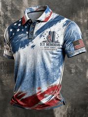 911 We Will Never Forget Polo Shirt 25th Anniversary American Clothes Gifts