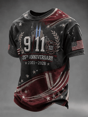 911 25th Anniversary 20012-2026 T-Shirt We Will Never Forget Shirt Best Gifts For Men