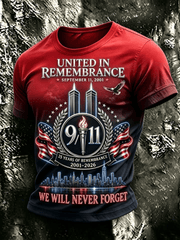 United In Remembrance 25 Years Of Remembrance 2001 2026 T-Shirt We Will Never Forget Shirt Gift