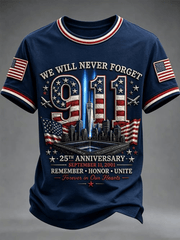 We Will Never Forget T-Shirt 25 Years Anniversary 2001 2026 Merch Birthday Gift For Brother