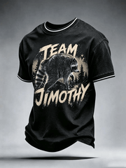 Team Jimothy T-Shirt Funny Raccoon Howling Best Gifts For Husband