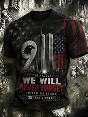 We Will Never Forget T-Shirt 25 Years Anniversary 2001 2026 Merch Gift For Men