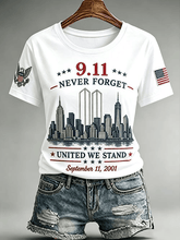 25 Years Never Forget 2001 2026 T-Shirt United We Stand 25th Anniversary Clothes Useful Gift