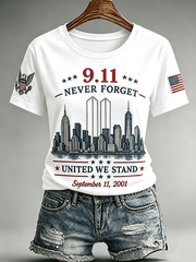 25 Years Never Forget 2001 2026 T-Shirt United We Stand 25th Anniversary Clothes Useful Gift