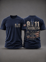 25 Years Never Forget 2001 2026 T-Shirt United We Stand Clothes Birthday Present For Husband