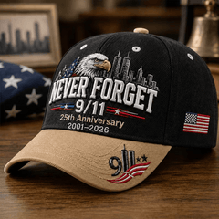 25 Years 911 Never Forget Baseball Cap Twin Towers Silhouette Cap Best Gifts For Fans