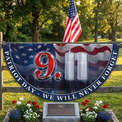 911 Patriot Day Never Forget Fan Flag Twin Towers Memorial Merch Unique Gift Ideas