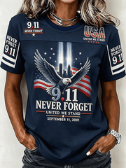 We Will Never Forget 911 T-Shirt United We Stand Shirt Birthday Gifts For Her