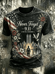 Never Forget 911 Merch We Will Remember 25th Anniversary T-Shirt Best Gifts For Brother