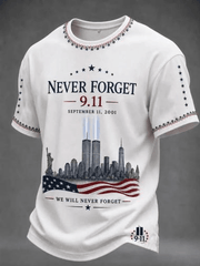 We Will Never Forget 911 T-Shirt Remember Honor Unite Forever Shirt Birthday Gifts For Him