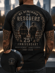 We Remember The Rescuers T-Shirt 25th Anniversary 2001 2026 Clothing Birthday Gift For Husband