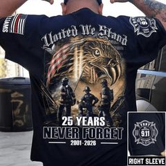 25th Anniversary Never Forget T-Shirt United We Stand Merch Gift Ideas For Husband