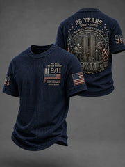 911 25th Anniversary Never Forget T-Shirt 25 Years Of 911 Shirt Patriotic Gift For Husband