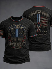 9 11 25Th Anniversary We Will Never Forget Tribute Shirt 911 Apparel Patriots' Gifts
