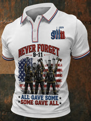 911 25th Anniversary Never Forget Polo Shirt 9 11 Incident Shirt Gift Ideas