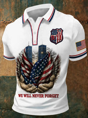 911 25th Anniversary Never Forget Polo Shirt We Will Never Forget Shirt 911 Tribute Gift Ideas
