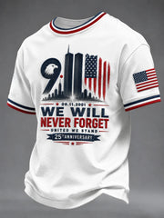 911 25th Anniversary Never Forget T-Shirt 911 Clothes Tribute Gift For Father