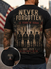 911 25th Anniversary Never Forget 25 Years Of Honor Shirt Patriotic Gift