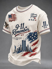 911 25th Anniversary Never Forget T-Shirt 911 Commemorative Shirt Patriotic Gifts