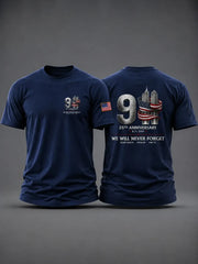 911 25th Anniversary Never Forget T-Shirt 911 Merch Patriot Day Gift