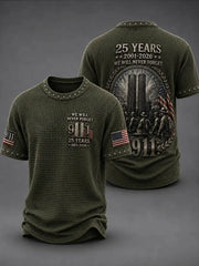911 25th Anniversary Never Forget T-Shirt 911 Memorial Tee Unique Gift For Father