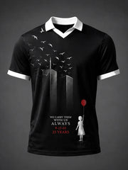 911 25th Anniversary Never Forget V-Neck Shirt 911 Memorial Tee