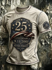 9 11 25th Anniversary Never Forget Vintage Shirt 9 11 Commemorative Clothing Gift Ideas