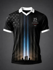 9 11 25th Anniversary Never Forget V-Neck Shirt 9 11 Clothing Memorial Gift For Husband