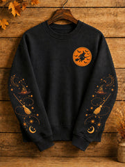 Witch Hat Sweatshirt Halloween Lover Merch Gift Ideas For Spooky Fans