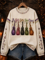 A Girl's Gotta Have Choices Sweatshirt Autumn Halloween Apparel Gift For Halloween Lovers