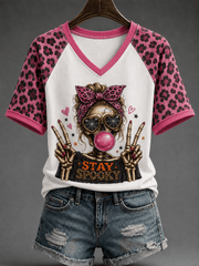 Stay Spooky V-Neck Shirt Halloween Spooky Merch Gifts For My Wife